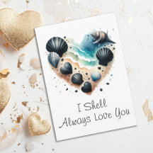 Süßes Muschelherz Strand Liebe Valentinstag
