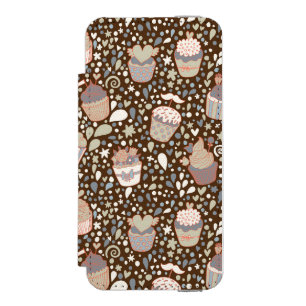 Süßes Muster aus leckeren Cupcakes Incipio Watson™ iPhone 5 Geldbörsen Hülle