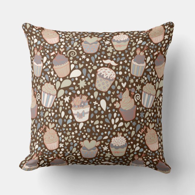 Süßes Muster gemacht von den geschmackvollen Kissen (Vorderseite)