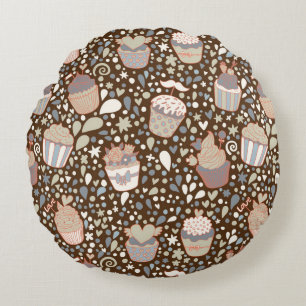 Süßes Muster gemacht von den geschmackvollen Rundes Kissen