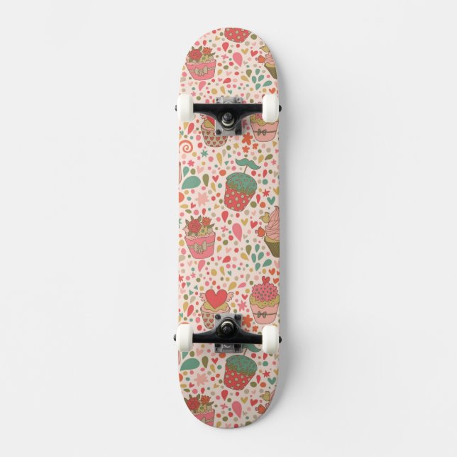 Süßes Muster Skateboard (Vorderseite)