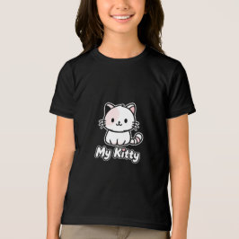 Süßes My Kitty Cartoon Kids T-Shirt  Tri-Blend Shirt