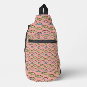 Süßes nahtloses Dinosaurier-Muster Crossbody Bag