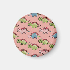Süßes nahtloses Dinosaurier-Muster Magnet