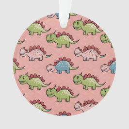 Süßes nahtloses Dinosaurier-Muster Ornament