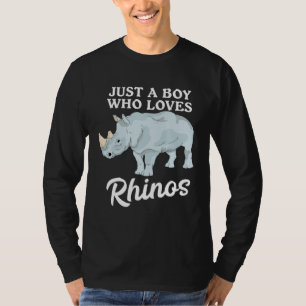 Süßes Nashorn, nur ein Junge der Nashörner liebt T-Shirt