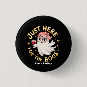 Süßes Nerd-Geist Halloween Trinkspiel Pun Design Button
