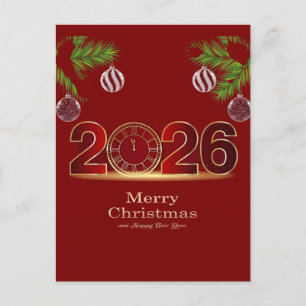 Süßes Neujahrs-T-Shirt für die Familie 2025 Feiertagspostkarte