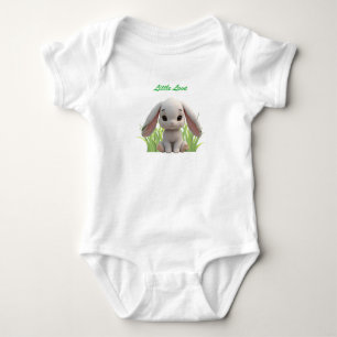 Süßes neutrales Kaninchen-Neugeborenen-Body Baby Strampler