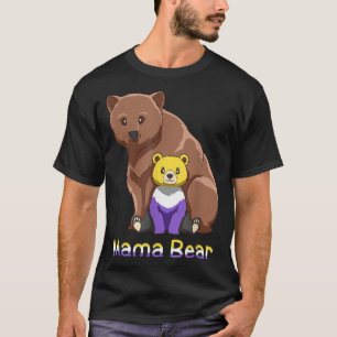 Süßes nichtbinäres genderqueeres Mama-Bär-Geschenk T-Shirt