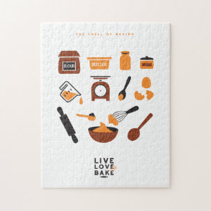 Süßes Niedliches Backwerkzeug Art Puzzle