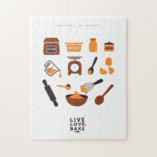 Süßes Niedliches Backwerkzeug Art Puzzle (Vertikal)