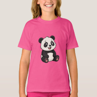 Süßes niedliches Cartoon-Panda-Bär-Baby-T-Shirt T-Shirt