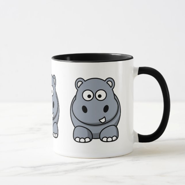 Süßes Nilpferd Tasse (Rechts)
