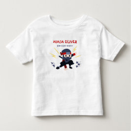 Süßes Ninja-Karate-Geburtstags-T-Shirt für Kleinki Kleinkind T-shirt