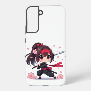 Süßes Ninja-Krieger-Blütenmädchen Samsung Galaxy Hülle