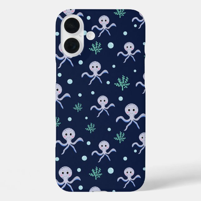 Süßes Octopus-Muster Case-Mate iPhone Hülle (Rückseite)