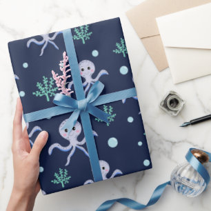 Süßes Octopus-Muster Geschenkpapier