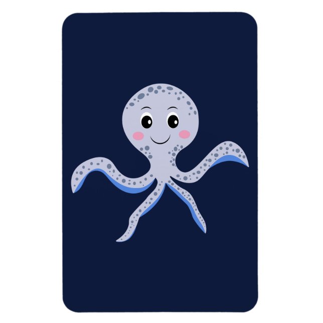 Süßes Octopus-Muster Magnet (Vertikal)
