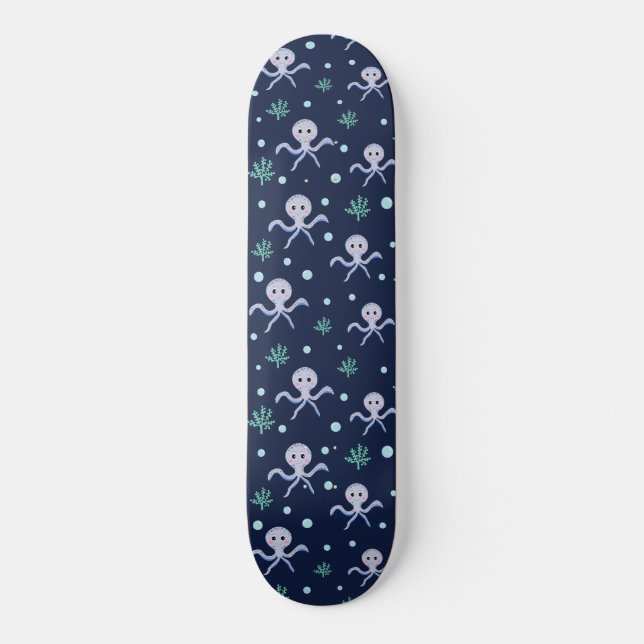 Süßes Octopus-Muster Skateboard (Vorderseite)