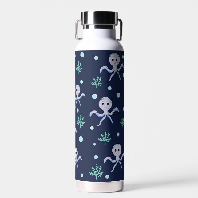 Süßes Octopus-Muster Trinkflasche (Vorne)