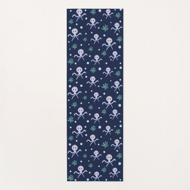 Süßes Octopus-Muster Yogamatte (Vorderseite)