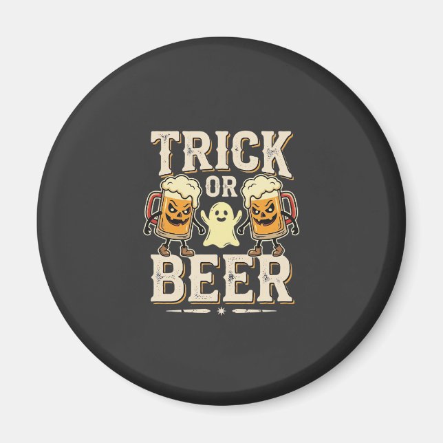 Süßes oder Bier Halloween-Bier-Design_1 Magnet (Vorne)