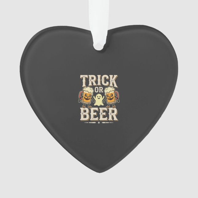 Süßes oder Bier Halloween Bier Design_1 Ornament (Vorderseite)