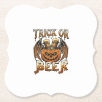 Süßes oder Bier Halloween-Kürbis-Skelett-Flügel-Ta