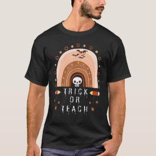 Süßes oder Lehrendes Lehrer Halloween-Kostüm Rege T-Shirt