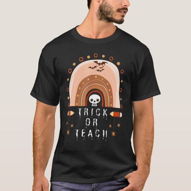 Süßes oder Lehrendes  Lehrer Halloween-Kostüm Rege T-Shirt (Vorderseite)