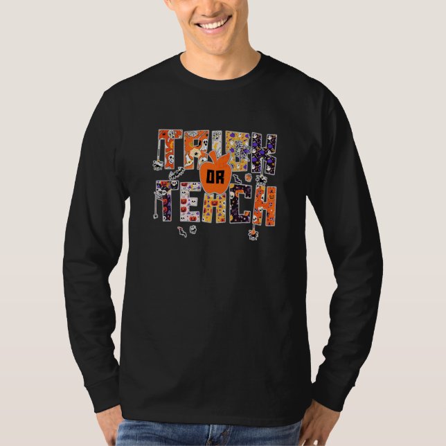 Süßes oder Lehrendes  Lehrer Halloween Kostüm T-Shirt (Vorderseite)