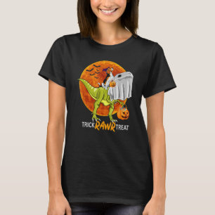 Süßes oder Saures Beagle fährt Dinosaurier Hallowe T-Shirt