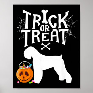 Süßes oder Saures Black Russian Terrier Halloween  Poster