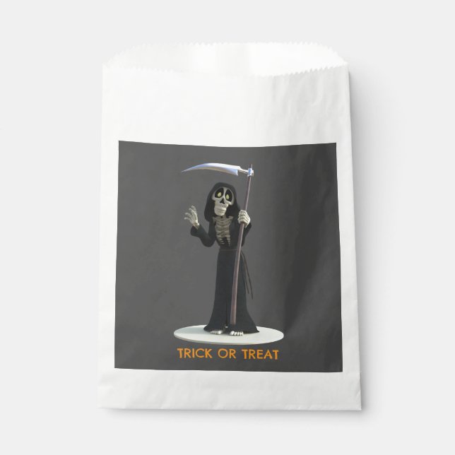Süßes oder Saures. Cartoon-Sense-Reaper Geschenktütchen (Vorderseite)