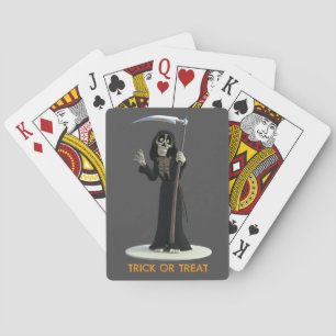 Süßes oder Saures. Cartoon-Sense-Reaper Spielkarten