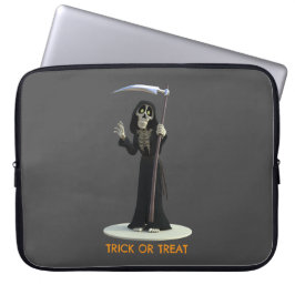Süßes oder Saures. Cartoon-Todesengel Laptopschutzhülle