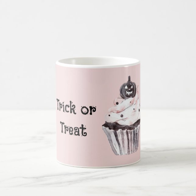 Süßes oder Saures Cupcake Kürbis Kaffeetasse (Mittel)