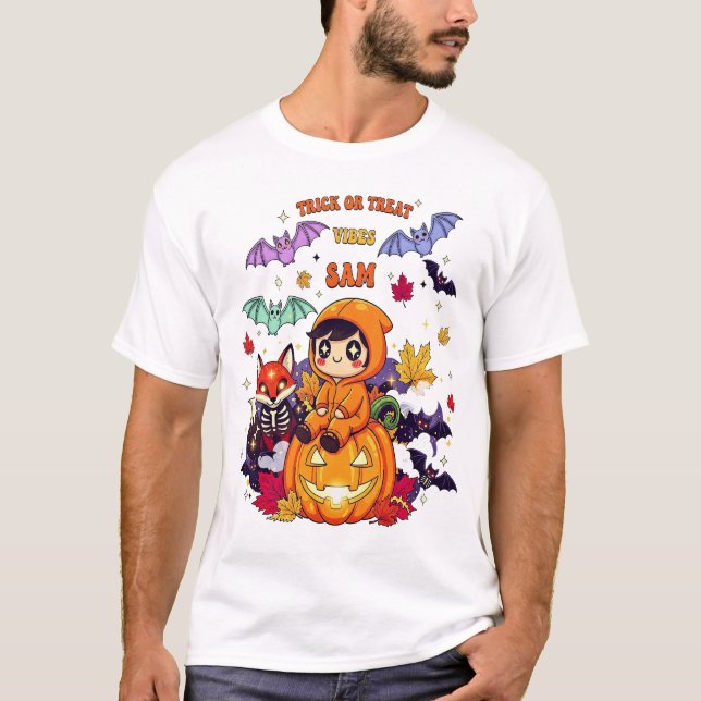 Süßes oder Saures Cute Halloween T-Shirt (Vorderseite)