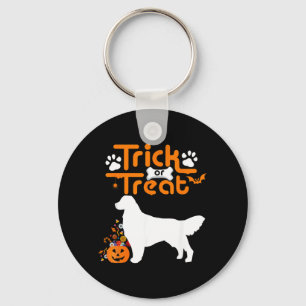 Süßes oder Saures Golden Retriever Hund Halloween Schlüsselanhänger