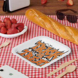 Süßes oder Saures Graffiti Pappteller