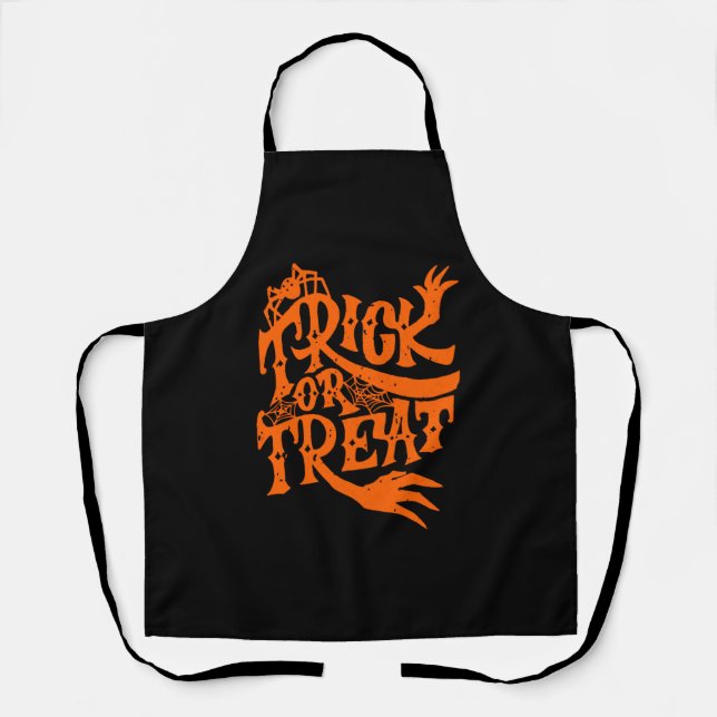 Süßes oder Saures  Grunge Halloween Design Schürze (Vorderseite)