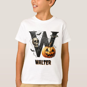 Süßes oder Saures Halloween Anfangsbuchstabe W T-Shirt