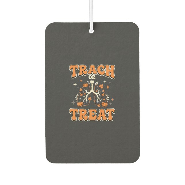 Süßes oder Saures Halloween Atemweg-Design Autolufterfrischer (Vorderseite)