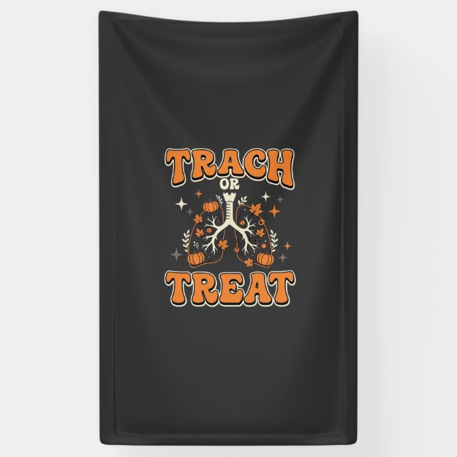 Süßes oder Saures Halloween Atemwegs-Design Banner (Vertikal)