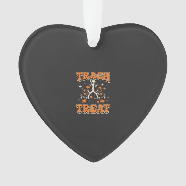 Süßes oder Saures Halloween Atemwegs-Design Ornament (Vorderseite)