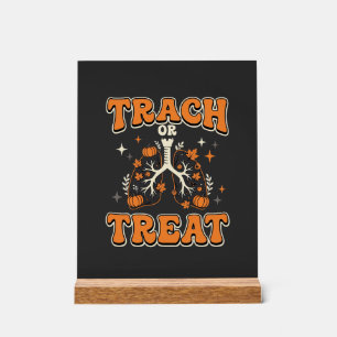 Süßes oder Saures Halloween Atemwegsdesign Acrylschild