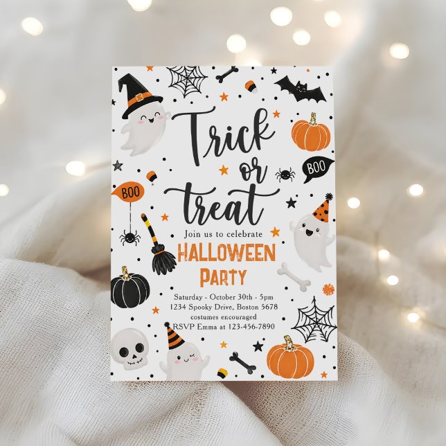 Süßes oder Saures Halloween-Geist Einladung (Von Creator hochgeladen)