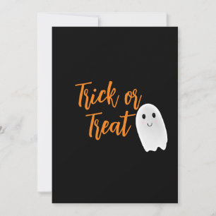 Süßes oder Saures Halloween-Geist Halloween Feiertagskarte