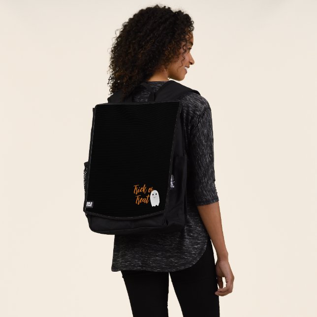 Süßes oder Saures Halloween-Geist Rucksack (Ausgewaschen)